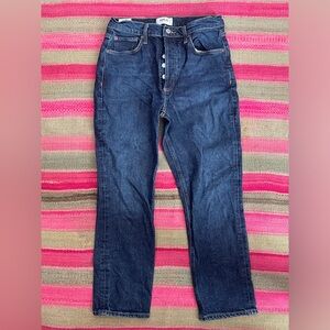 Agolde Riley high rise straight crop, size 27